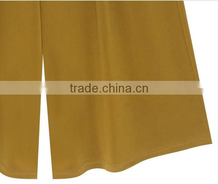 Fashion Indian women casual pants wide leg trousers with elastic band