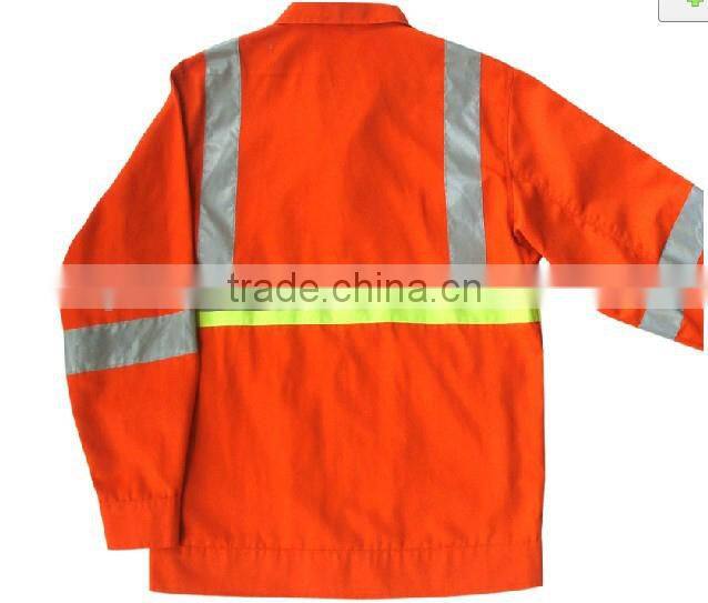 EN11612 hi vis two pieces cotton best quality safety flame resistant firefighting protective suit jackets and pants