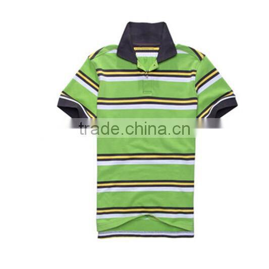 Cannda striped mens polo shirt manufacturer