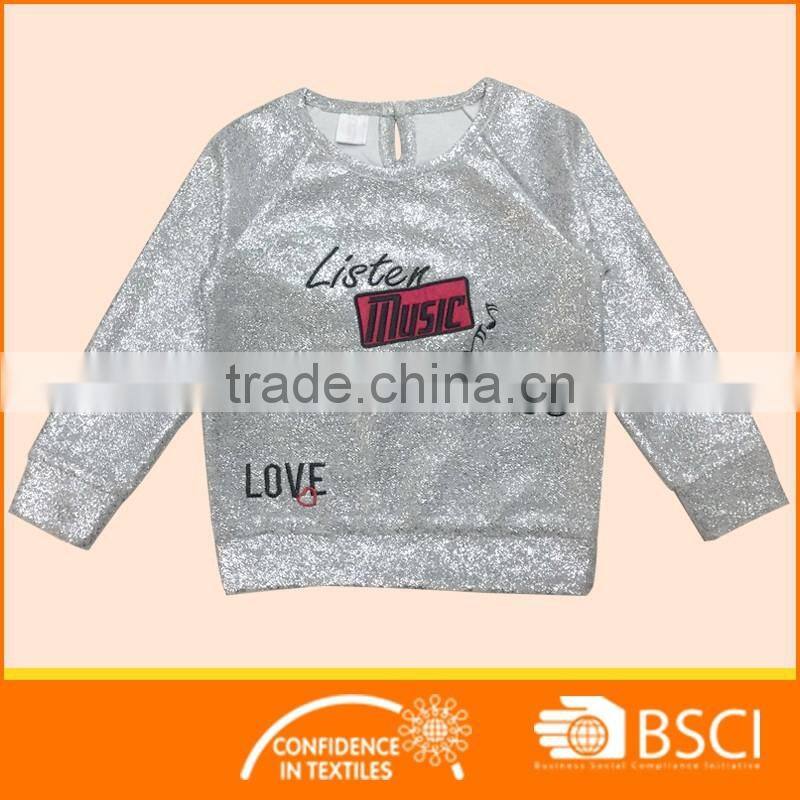 child shinny raglan sleeve sweatshirt