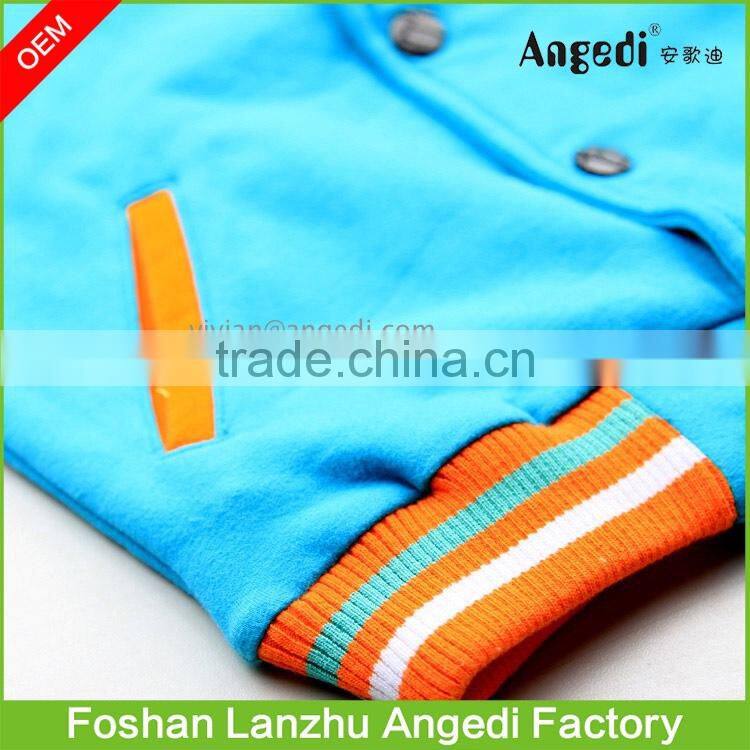 Boy's winter apparel designed hoody baseball jacket fashion and brand designs street boys' overcoat