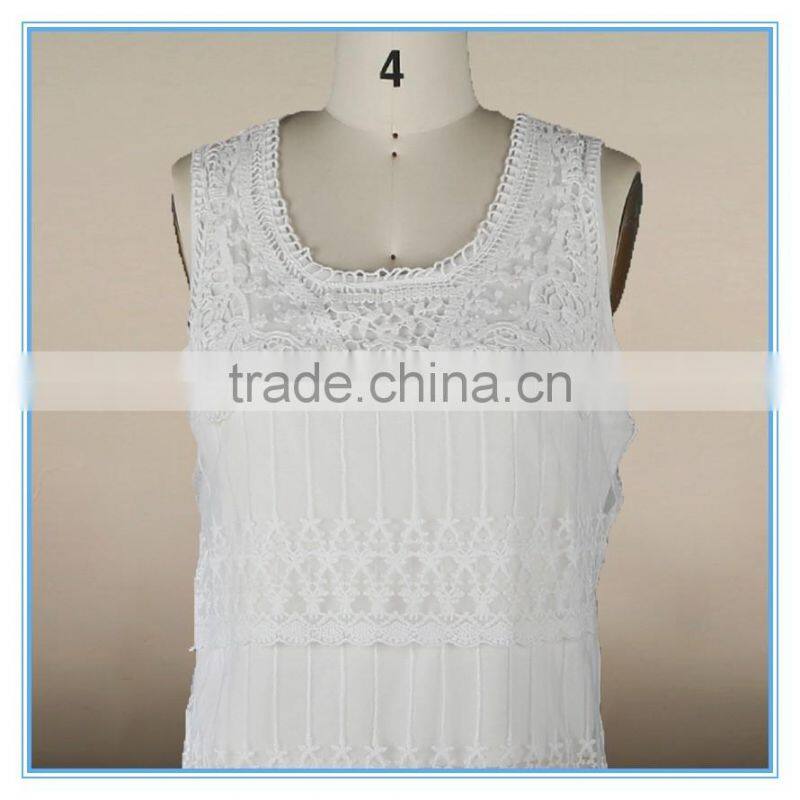 Fashion White Lace Camisole Sexy Sleeveless Tube Top Photos For Ladies