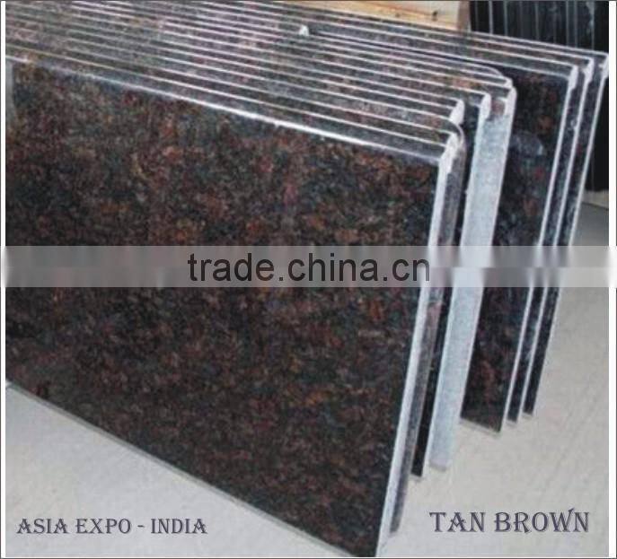 Tan Brown Granite Counter Tops / Stair Case / Floor Tiles