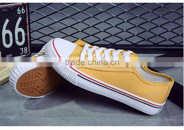 Plain color men's canvas shoes china wholesalers online