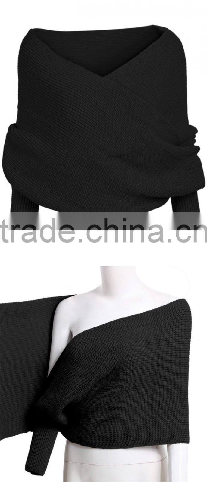 High Quality Women 100% Cotton Knitted Pashmina Scarf And Shawl China