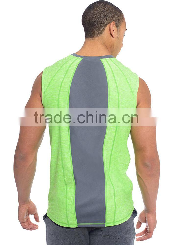 tri blend top shirt cool dry stringer top gym singlet