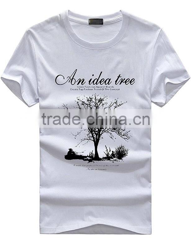 Silkscreen printing design t-shirt made in China