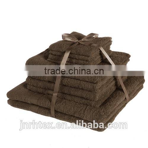 100% cotton terry hotel towel set