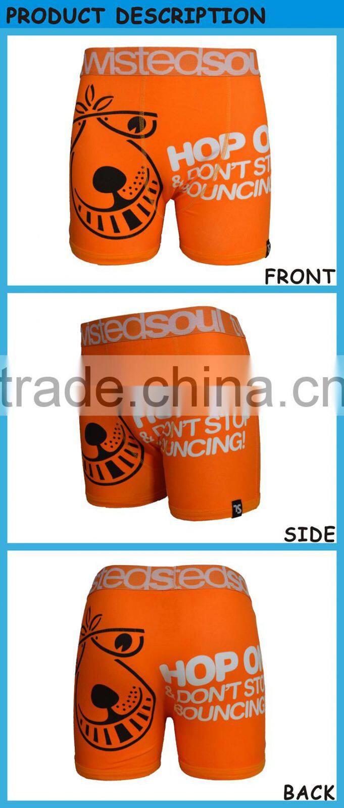 New Design Lovely Cartoon Male Comfortale Cotton Underwear Suit Briefs for Men