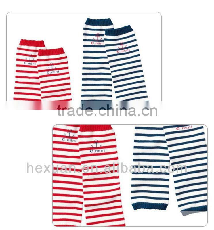 Stripped Baby Leg Warmers
