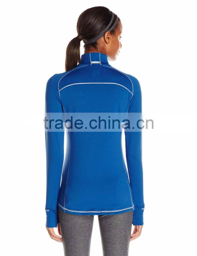 Wholesale Half Zip Running Hoodies Women Comfortable Sports Hoodies
