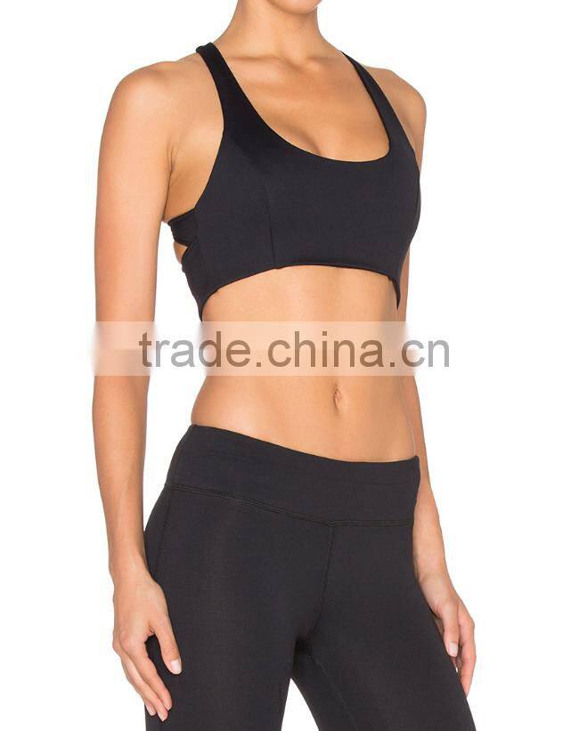 Sexy custom cotton yoga wear for women sport clothing set