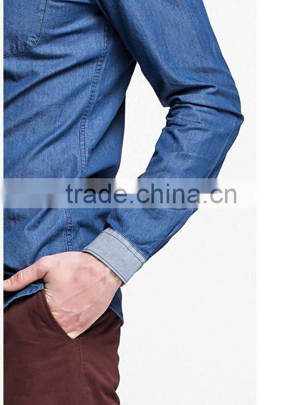 hot sale long sleeve jeans denim shirts wholesale