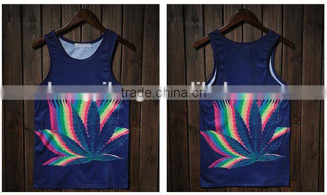 men's black white 100% cotton polyester singlet