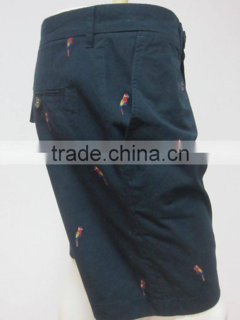 OEM new design fashionable High quality casual cotton elastic force shorts for men PS1375