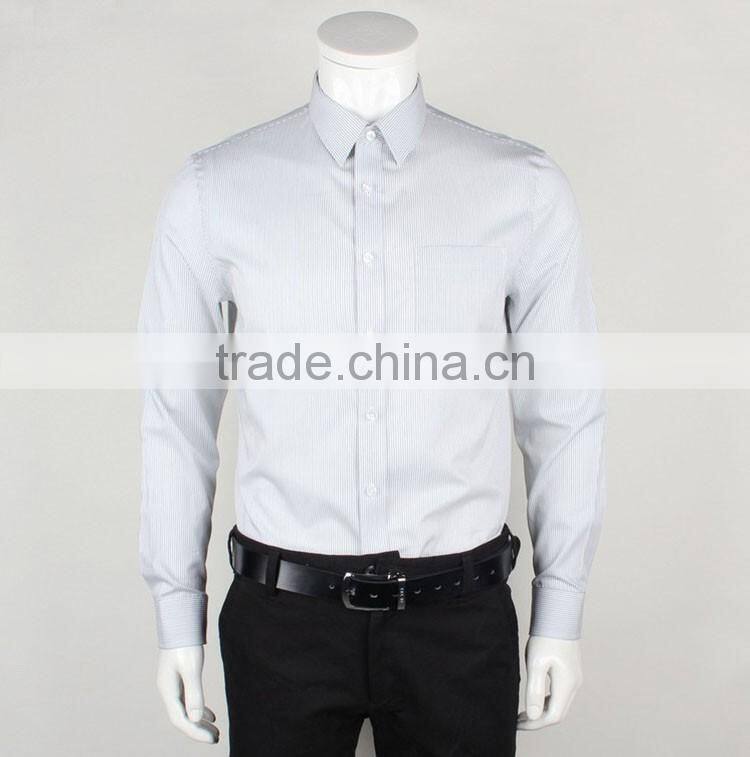 High quality non iron mens stripe dress shirts