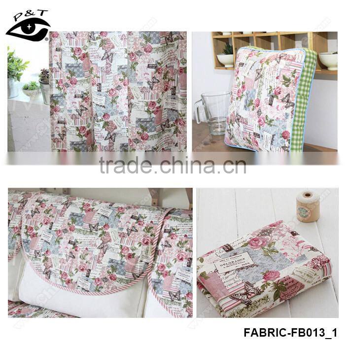 Superior Flower Printing Canvas Fabric Cotton/Linen Fabric Patchwork Zakka Fabric Household Textile Cloth