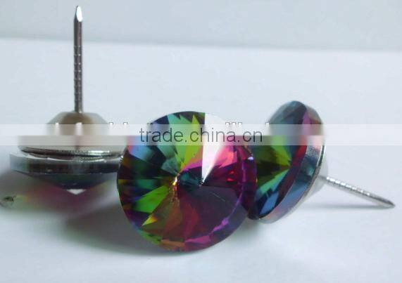 fashion diamond sofa button with pin base