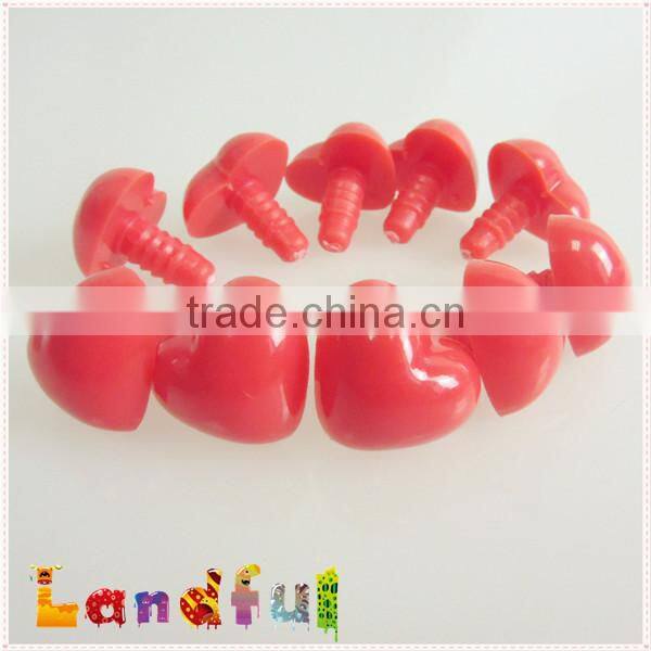 Plastic Heart Safety Nose Red for Craft Crochet Dolls