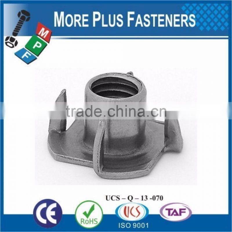 Made in Taiwan M4 Captive Zinc Plated M8 Metric Threaded Tee Nut