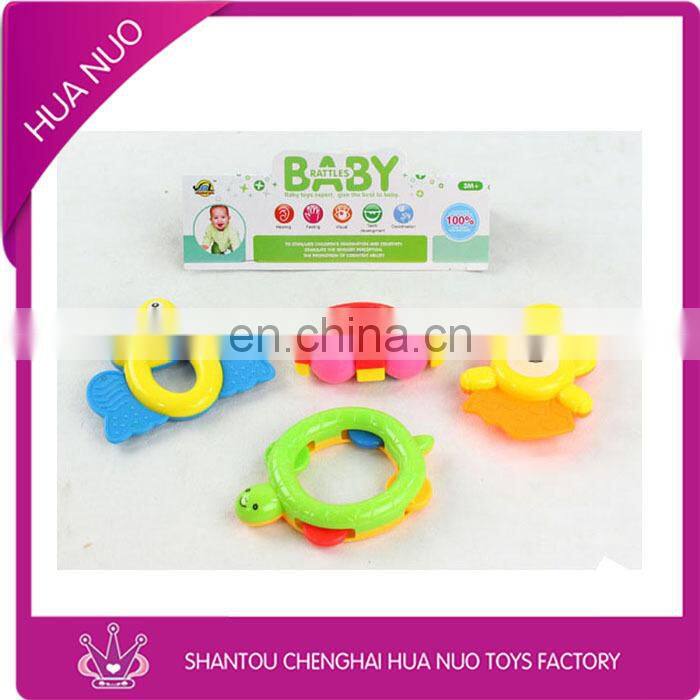High quality plastic cartoon baby shaking hand bells
