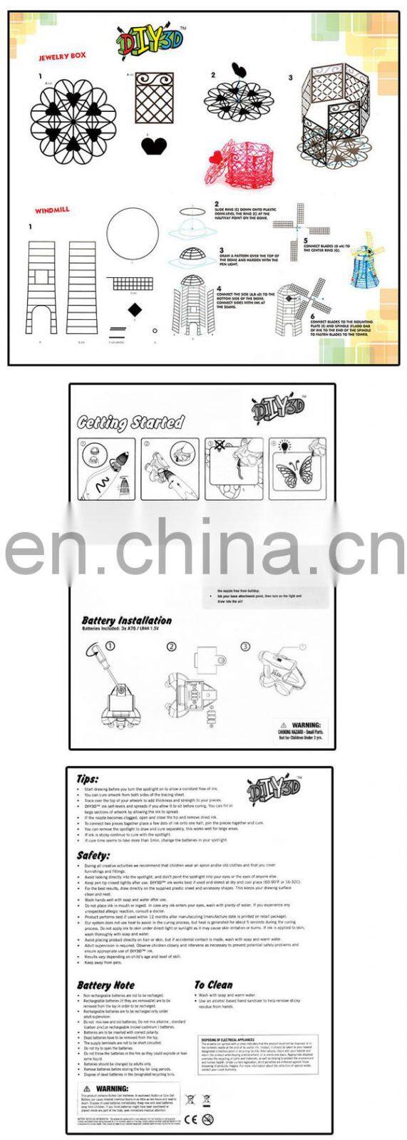 High quality children diy game 3d pen drawing toys for good sale