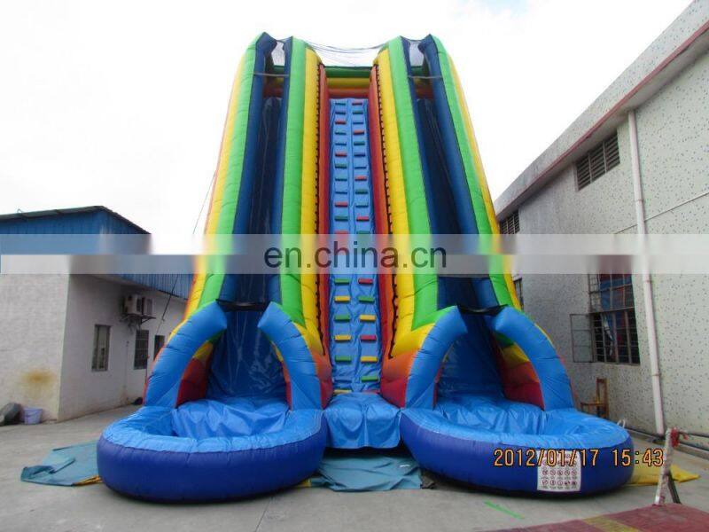 Giant inflatable water slide blue inflatable water slide for kids and adults