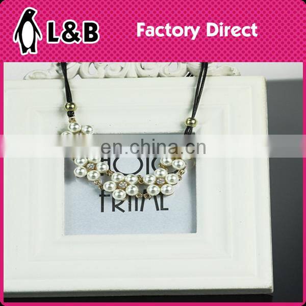 2016 fashion handmade round square triangle fancy cheapest pendant handmade chunky bead necklace