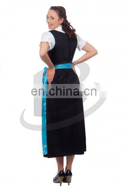2017 Women Custom Cotton Polyester Trachten long Dirndl Octoberfest Dirndl Austria (Traditional Garme (Oktoberfest Dirndls)