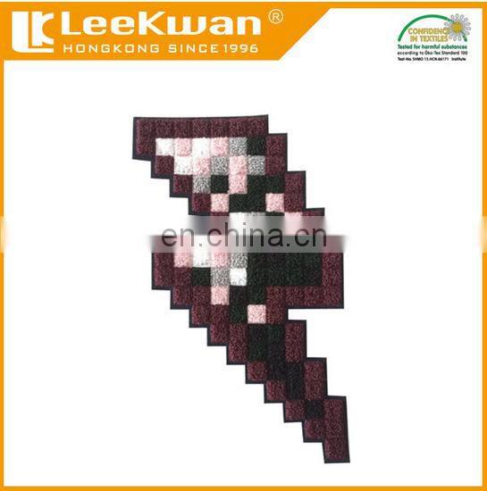Hot Sale Tetris Design Chenille Embrodery Patches,Chenille Tetris Logo Applique