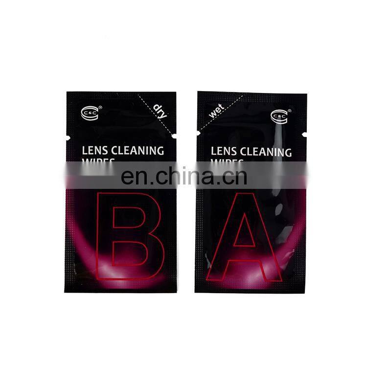 tailor made logos printed antibacterial hand wipe