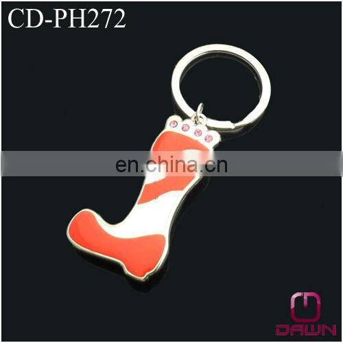 Newest boot shaped Christmas gift keychain snap hook purse hook CD-PH272