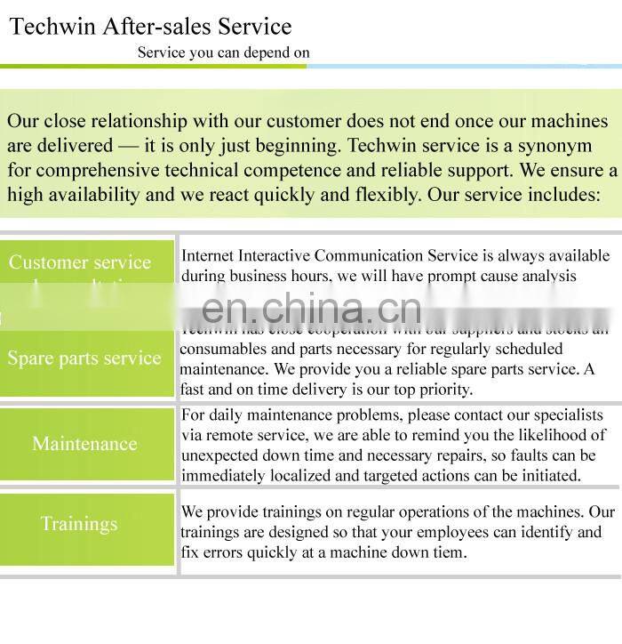 Techwin CNC glass double head drilling machine 450