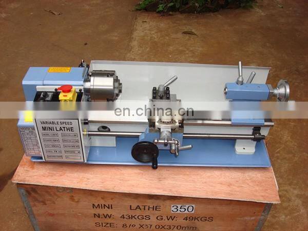 DIY0714  Mini Metal Lathe Metalworking Metal Gears Bench Lathe