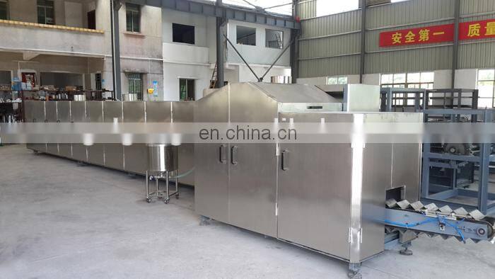 High Efficiency Full Automatic Snow Rolled Sugar Waffle Cone Production Line Rolled Baking Rolling Ice Cream Cone Making Machine