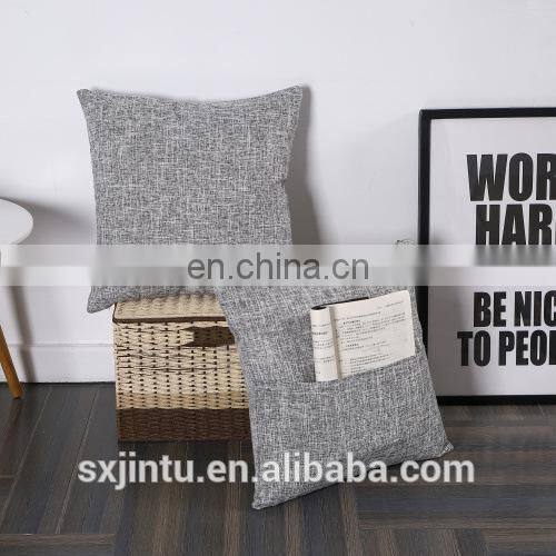 Wholesale Book Pocket Sublimation linen Pillow case Cover