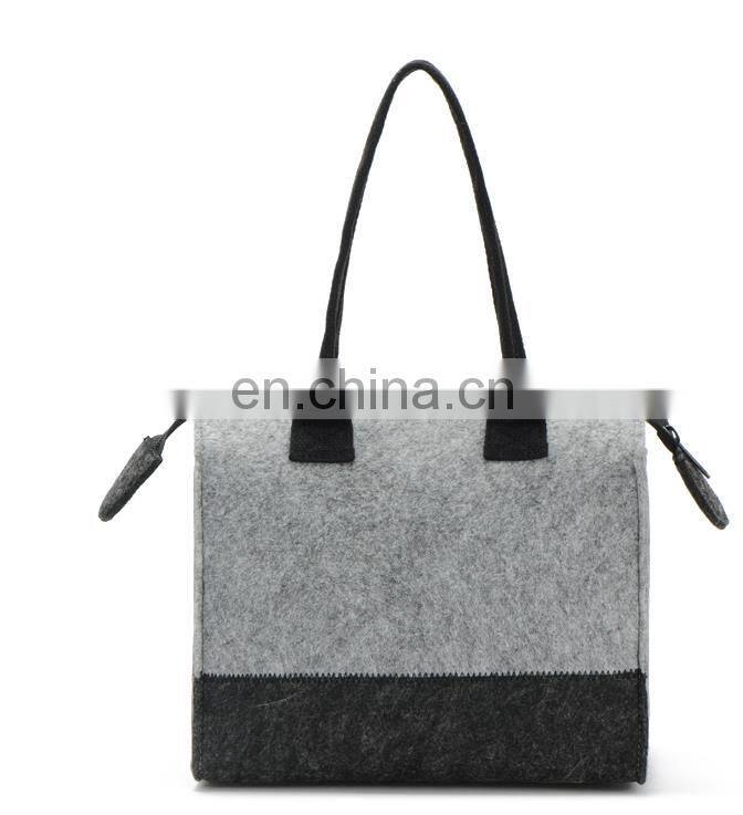 customized color logo wool shopping custom handbags chinese products felt non woven women hand bag