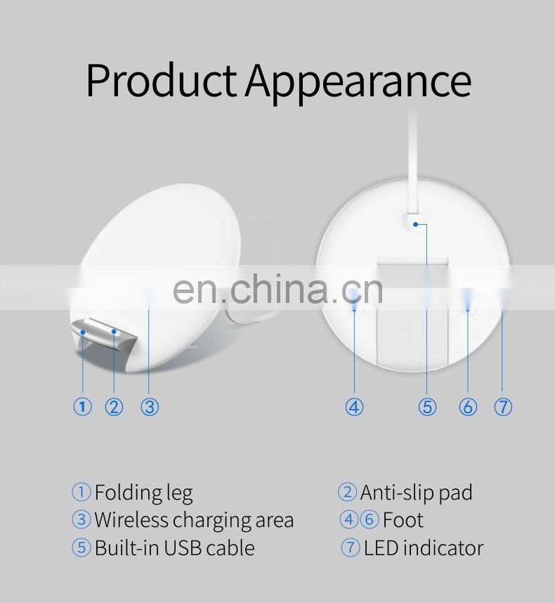 Factory wholesales Super Thin Qi-Standard Fast Charging 15W 10W 7.5W Wireless Charger