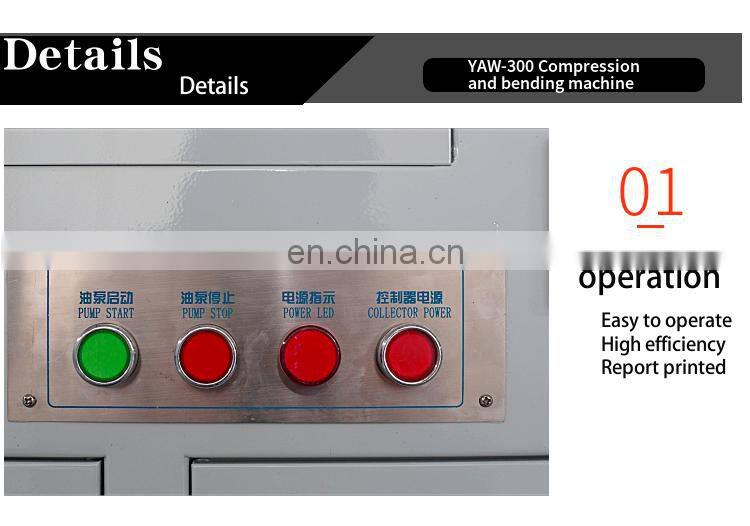 Pressure strength testing machine concrete mortar material compression tester