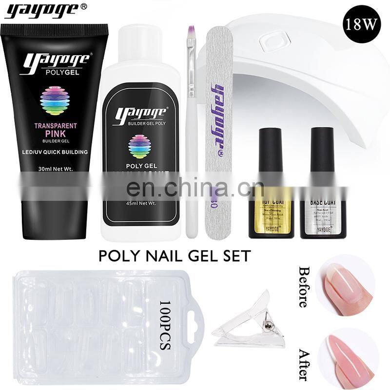 acrylic nail kit for beginners cheap nail extension poly gel set from yayoge