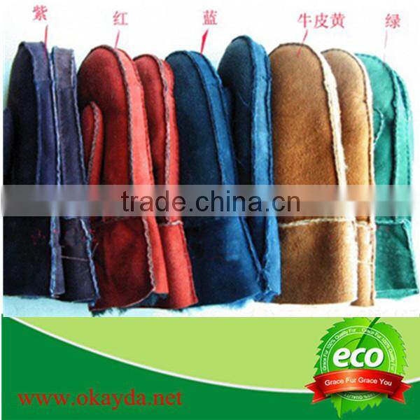 unisex high quality wholesale fashion natural lambskin leather gloves