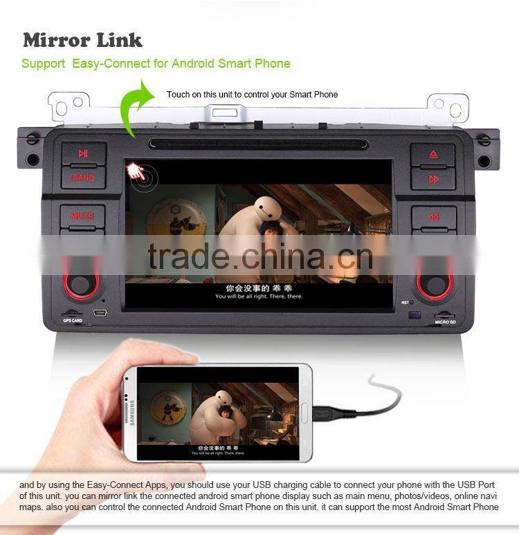 Erisin ES2246B 7" Car DVD GPS Android 4.4.4 3G WiFi Bluetooth for E46 MG ZT
