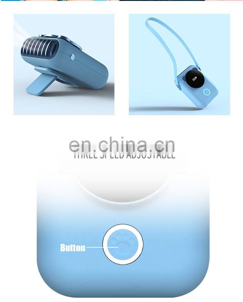 2021 Good quality and NEW style Plastic Portable Rechargeable USB Charging with Battery for Home Mini USB Fans