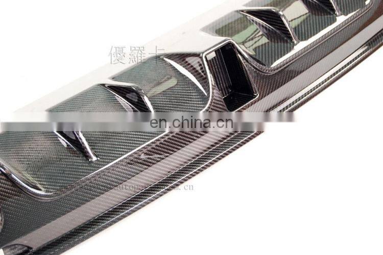 carbon fiber S63 B850 diffuser fit for S-class W222 S63/S65 to B850 carbon fiber rear diffuser with exhaust tips