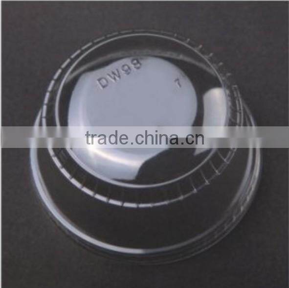 98mm China manufacturer high transparency and durability dome lid for beverage cups DW98