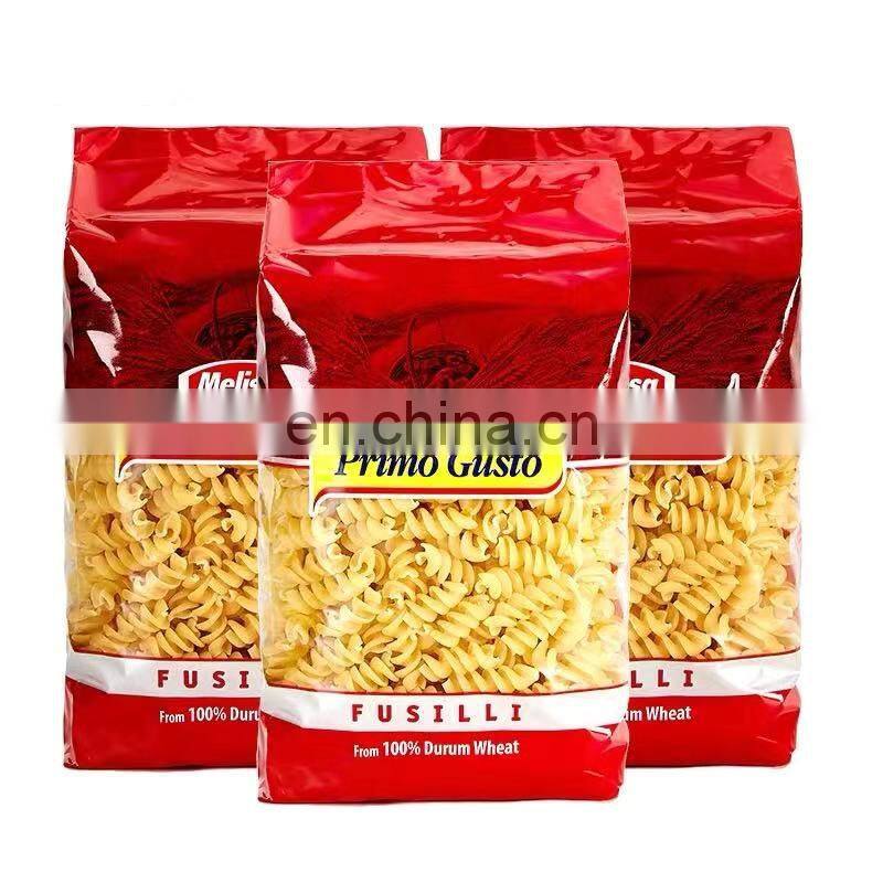 Best price packaging For Spaghetti and Fusilli Spiral Pasta Packaging pastanoodles packaging bags