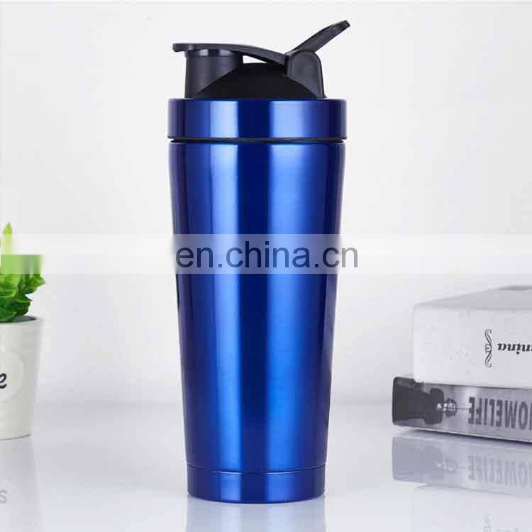 Custom Logo Colorful 1L Stainless Steel Gym Protein Shaker Bottle