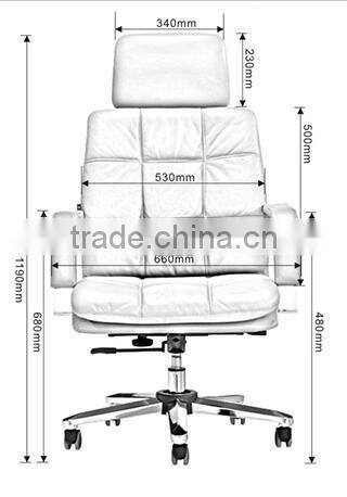 A859 reclining leather executive chair