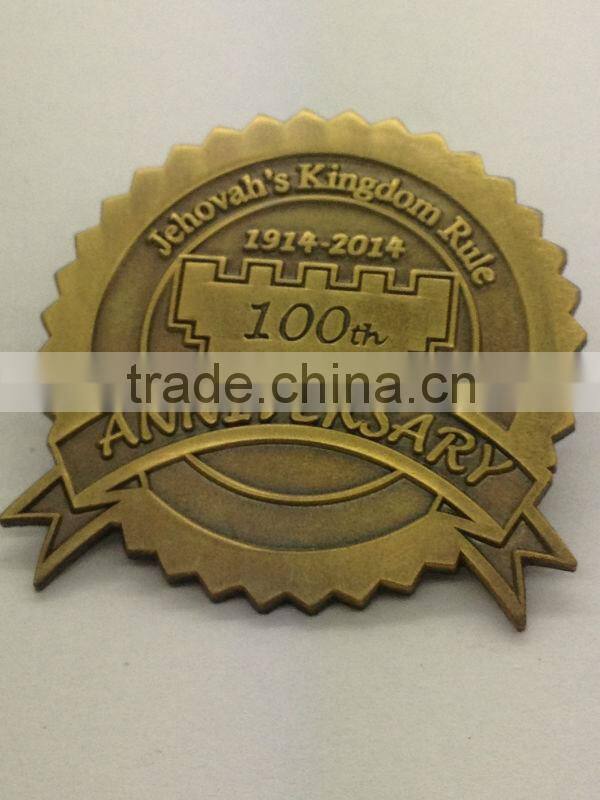 Custom casting metal souvenir lapel pins/custom die struck badges