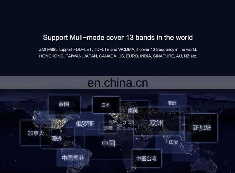 Original ZMI MF885 10000mAh portable mobile power supply 4G WiFi router QC2.0 mi 10000mAh 65-hour standby mobile power suppl